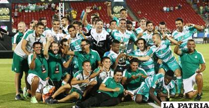 La celebración de los jugadores del Santos Laguna /yucatan.com