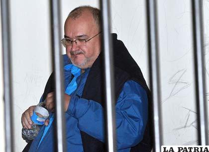 Pedro Zambrano guarda detención en la Fiscalía /APG