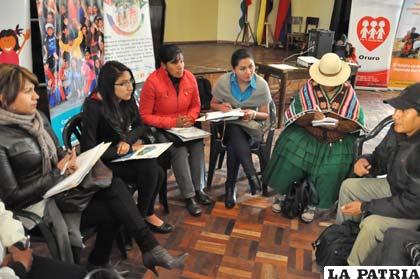 Participantes del taller de socialización
