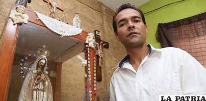 Julio César Zepeda es el dueño de la figura religiosa /primerahora.com