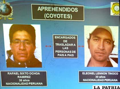 Los dos peruanos sentenciados por tráfico de personas