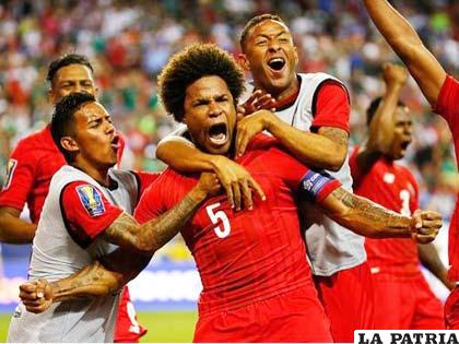 El festejo de los jugadores de la selección de Panamá /rpp.com