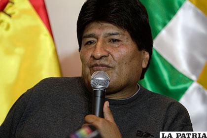 El Presidente Evo Morales /APG