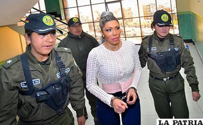 Gabriela Zapata se encuentra retenida desde abril en la cárcel /APG
