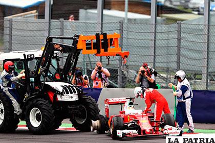 Así quedó el coche de Sebastian Vettel /AS.COM