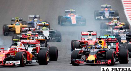 El momento de la partida en el Gran Premio de Austria /AS.COM
