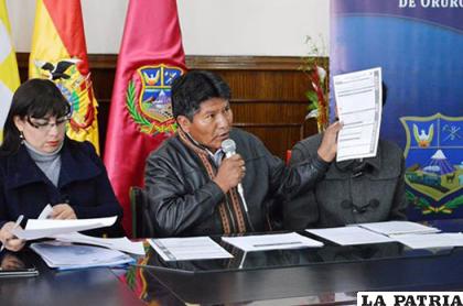 Impuesto será cobrado por la Gobernación de Oruro /Gad-Oru