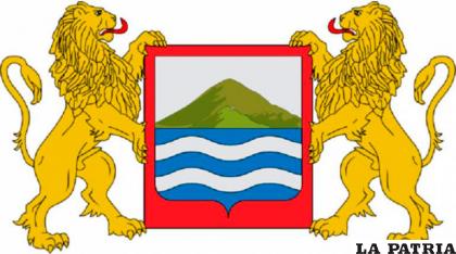 El escudo de la ciudad de Arica (Chile) lleva el Cerro Rico de Potosí (Bolivia) /Los Tiempos