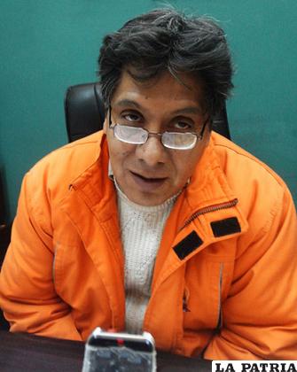 José Aranda, gerente de la Empresa Municipal de Aseo Oruro