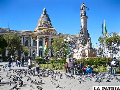 Plaza Murillo, ciudad de La Paz /destinosa1.com