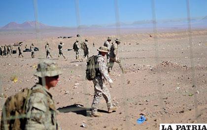 Soldados chilenos en un puesto militar fronterizo /publimetro.cl