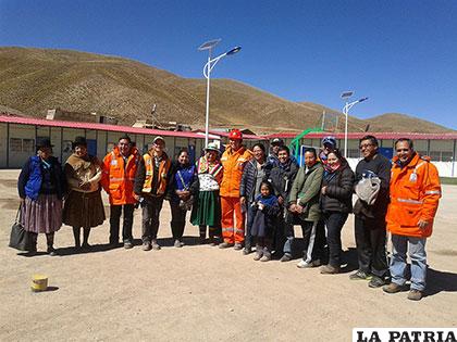 Parlamentarios de Oruro en una de las inspecciones /ABC