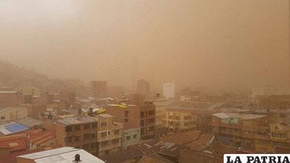 Uno de los riesgos en Oruro son los vientos fuertes