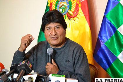 Presidente del Estado, Evo Morales
