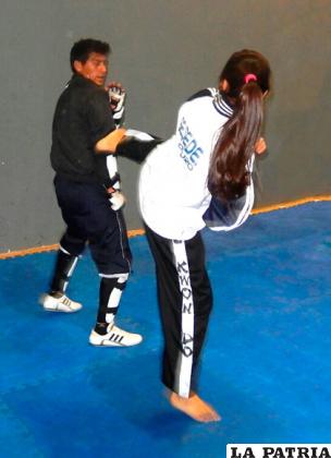 El trabajo de los taekwondistas