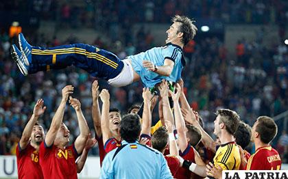 El entrenador español durante una celebración en divisiones inferiores /AS.COM