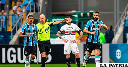 El partido jugado entre Gremio y Sao Paolo