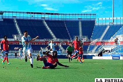 Un avance argentino en el partido de ayer