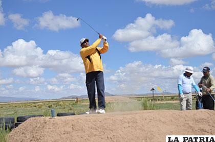 El golfista orureño desde el 