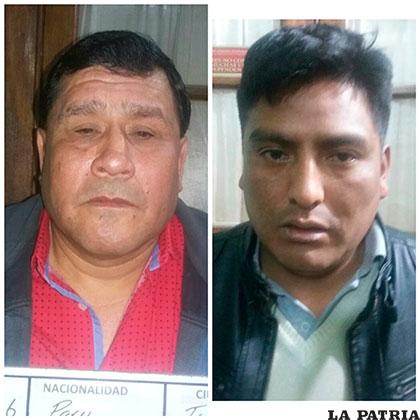 Luis Enrique Cava Llanos de 56 años (Izq.)y Edwin Zamora Puno de 32 (Der.), ambos de nacionalidad peruana