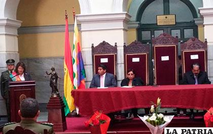 Acto de celebración del día del Juez Boliviano /ANF
