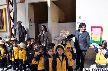 Estudiantes del kínder 