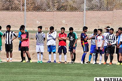 La selección orureña que viajó al nacional en La Paz