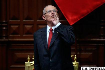 El presidente peruano, Pedro Pablo Kuczynski /servidornoticias.com