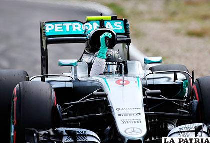 Nico Rosberg celebra la 