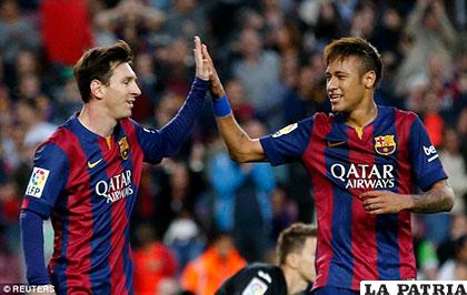 Messi junto a Neymar, ambos continuaran en el Barcelona