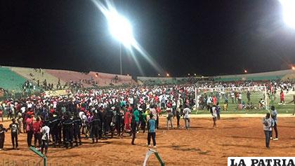 El estadio Demba Diop de Dakar, escenario de la tragedia