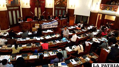 La Asamblea Legislativa Plurinacional es la que selecciona a los precandidatos a las judiciales /ANF