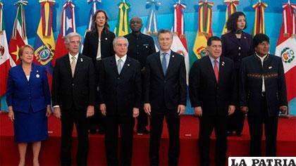 Gobernantes que asistieron al Mercosur /CLARÍN