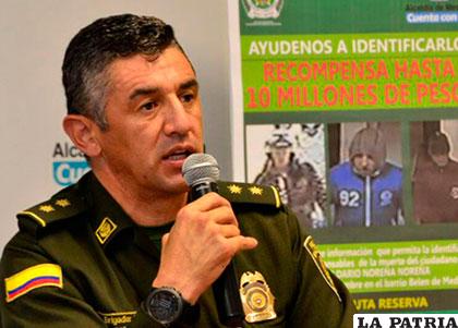 El comandante de la Policía Metropolitana del Valle de Aburrá, general ?scar Gómez