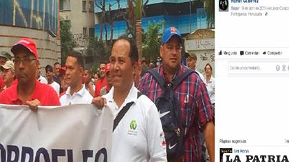 Mediante Facebook se reconoce a Gutiérrez en movilización venezolana /Facebook