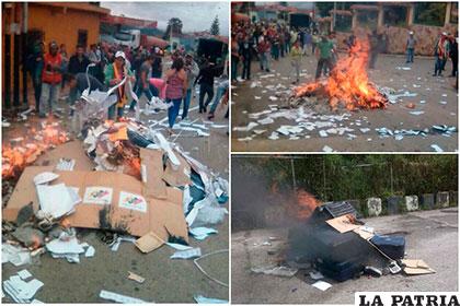 Aumenta presión en Venezuela con quema de material electoral en Táchira /elespectador.com