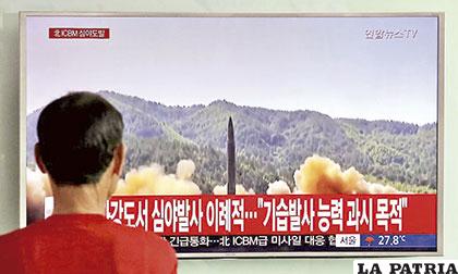 Lanzamiento del nuevo misil de Corea del Norte /AP