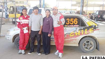 Santos Chile acompañado de su familia durante la primera etapa /gentileza Miguel Flores