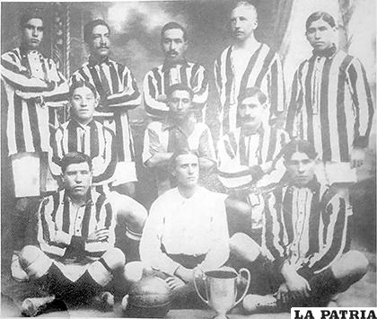 El equipo de Oruro Royal en 1986