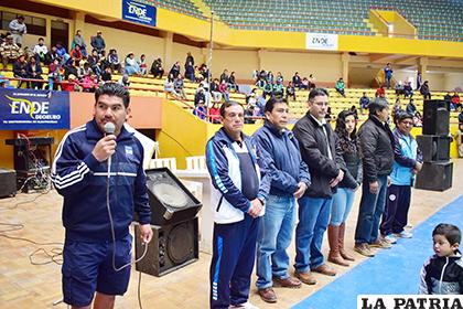 Mario Saavedra fue el encargado de realizar la promesa deportiva
