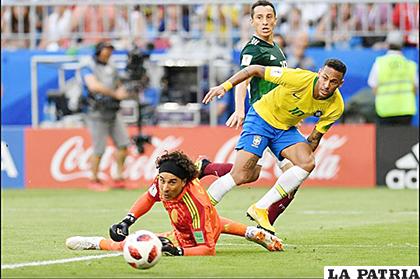 La selección brasileña llega de eliminar a México /as.com
