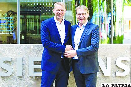 Los ejecutivos de la alianza Siemens-Northvolt