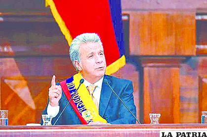 El presidente ecuatoriano, Lenin Moreno /EL UNIVERSO