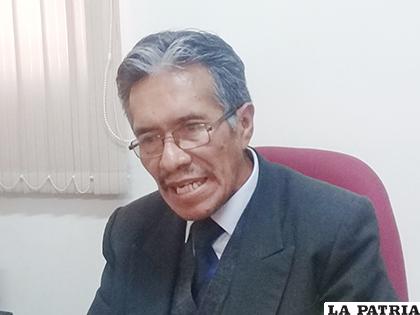 El presidente de Amaor, Julio Huarachi Pozo 