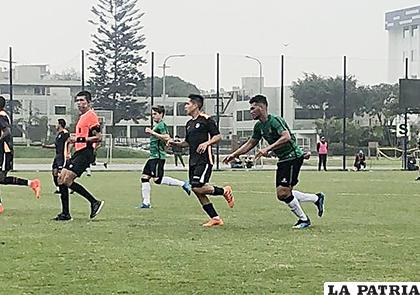Una acción del partido donde The Strongest empató con San Martín (1-1) /FACEBOOK THE STRONGEST