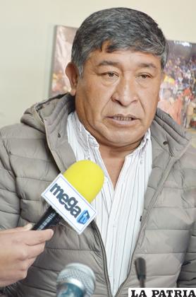 El presidente de la ACFO, Jacinto Quispaya