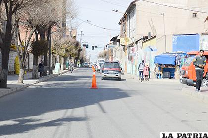 Se colocaron conos de momento para orientar a los conductores