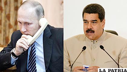 Los presidentes de Rusia y Venezuela, Vladímir Putin y Nicolás Maduro /efectococuyo.com
