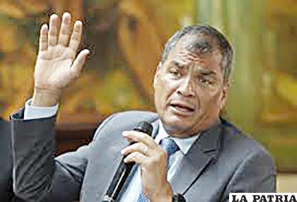 Rafael Correa, expresidente ecuatoriano