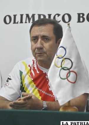El presidente del Comité Olímpico Boliviano, Marco Arze  /APG